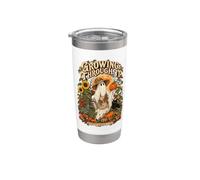 Growing Through It Haunted Garden Club Pumpkin Lover Ghost Stainless Steel Insulated Tumbler