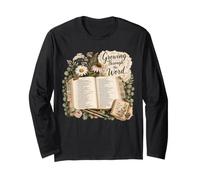 Growing Through the Word Christian Bible Study Design Long Sleeve T-Shirt