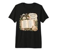 Growing Through the Word Christian Bible Study Design Premium T-Shirt