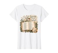 Growing Through the Word Christian Bible Study Design Value Graphic T-Shirt, Women, White, S