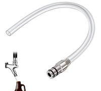 Growler Filler Tube Growler Filler Growler Filler Hose Jug Filler Growler Filler Tube Hose for Standard Beer Faucets Beer Keg Beer Tap Growler Bottle Filling for Homebrew Wine Making Beer Brewing