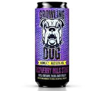 Growling Dog Raspberry Milk Stout | 5.5% ABV | Dark Raspberry Stout | 440ml, 12