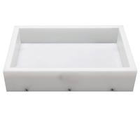 GROWLING Reusable Epoxy Resin Mold 10x3x3 Inches, Adjustable Fastening and Leveling, Heavy Duty Large Resin Mold for River Tables, Coffee Tables, Trays, Cutting Boards, DIY Resin Art Etc.