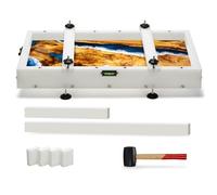 Growling Reusable Epoxy Resin Mold 24x12x3 Inches, Adjustable Fastening and Leveling, Heavy Duty Large Resin Mold for River Tables, Coffee Tables, Trays, Cutting Boards, DIY Resin Art Etc.