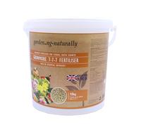 Growmore Fertiliser 7-7-7 pH Balanced Garden Fertiliser for Lawns, Flowers, Vegetables and Fruit Plants Granular Feed General Purpose Plant Food 10kg