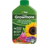 Growmore Liquid Plant Food Feed Fast Acting Strong Healthy Growth Garden Boosts Flowers, Shrubs, Fruit & Veg 1L