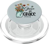 Grown in Grace Christian Womens Top 2 Peter 3:18 Scripture PopSockets PopGrip for MagSafe