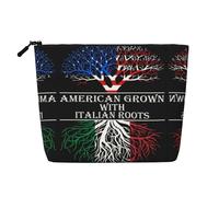 Grown Mexican Roots Printed Single-Layer Cosmetic Bag Faux Linen Material Large Capacity Coin Purse Travel and Business Trip Essential