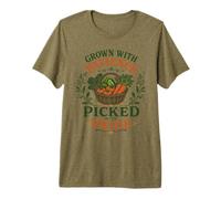 Grown with Patience Picked with Pride Vegetable Garden Premium T-Shirt