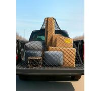 GROWNEER Car Truck Cargo Net, Highly Elastic Stretchable Mesh Organizer for Pickup Truck Bed, Suitable for Daily Light Loads, 4'x4' Expands to 7'x7' (Single Layer)