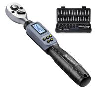 GROWNEER Digital Torque Wrench, 1.1-22.1 Ft-lbs/1.5-30 Nm, Motorcycles Bicycles,1/4" Drive Electronic Inch Pound Torque Wrench with Buzzer & LED Indicator,for Gunsmithing Bike Motorcycle