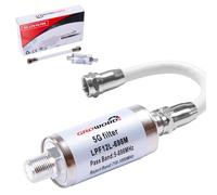 GROWORD-5G LTE Filter for TV Antenna Signal Purifier - Improve Digital HDTV Antenna and Amplifier Signals - Reduce Interference From Cell Phone Towers & Transmitters - LPF12L-698M 5G
