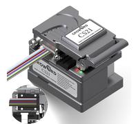 groword Optical Fiber Cleaver Handheld Fiber Optic Thermal Stripper for Ribbon or Simplex Fiber,2 in 1 Stripping and Cutting,Fiber Optic Hot Stripper, Automatic Heating Stripping Tool for 1-12 Strands