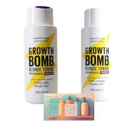 Growth Bomb Blonde Toning Supercharge Conditioner and Shampoo, 300ml, 2 Pack