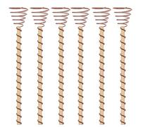 Growth Boosting Copper Garden Stakes - 6PCS 12Inch Electroculture Coil Antennas | Long Planting Wire for Outdoor Veggies, Electronic Energy Rod, Metal Tool for Indoor Soil, Farm, Vineyard