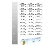 Growth Chart - Baby Growth Chart | Height Chart for Kids | Height Growth Chart | Unbreakable Flexible Mirror Ruler for Kids Toddler Boys