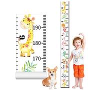 Growth Chart for Children, 20 x 200 cm Growth Height Chart Roll Up, Size Chart for Children, Decorative Height Growth Charts, Growth Height Chart Wall Hanging, for Children's Room, Wall Decoration