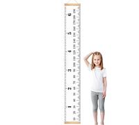 Growth Chart for Children - Height Measurement on the Wall, Hanging Tracker, Reusable Fabric Growth Recording System, Decorative Marking Board for Child Development | For Children's Room