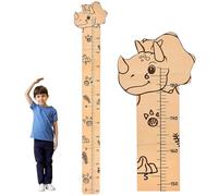 Growth Chart for Children - Wooden Wall Growth Meter | Measuring Ruler with Cartoon Patterns, Baby and Child Growth Meter, Easy to Install Nursery Decoration