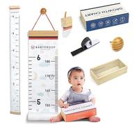 Growth Chart for Kids by Baby Proof - Measuring Height Chart and Kids Decor! Meaningful Memories Through Kid Size Chart Measurement. Night Sky Growth Chart Ruler for Wall with Wooden Keepsake Box…