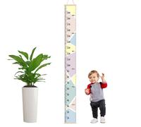 Growth Chart For Wall, Child Height Wall Chart, Kids Growth Chart With Pine And Canvas Textures, Height Ruler, Height Measurement