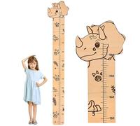 Growth Chart for Wall, Children Height Chart Wall Sticker, Wall Mounted PVC Height Record Ruler, Animal Cartoon Growth Chart for Measuring Kids, Children's Room Decoration for Boys & Girls