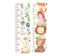 Growth Chart for Wall, Cute Height Measurement Wall Stickers Height Growth Chart Animals Growth Chart Sticker Mu Stickers
