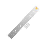 Growth Chart for Wall - Mirror Growth Chart Wall Mirror Growth Chart | Full Body Measurement with Stickers | Shatterproof Acrylic Measure Wall Ruler for Nursery Wall Decor Dress Up Center