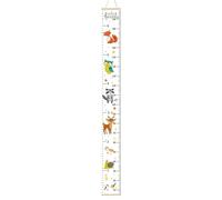 Growth Chart - Height Measurement for Wall, Kids Measuring Chart for Wall | Height Ruler Record Growth with Pine and Canvas Textures Height Measurement for Wall for Kid and Child