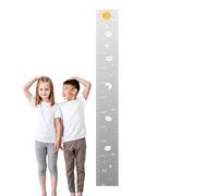 Growth Chart Ruler - Shatterproof Acrylic Height Measurement Mirror Ruler, Measuring Tool with Tape, Full Body Wall Decor for Bedroom Nursery, Reflective Polymer Hardware, Longitudinal Stature Trackin