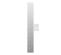 Growth Chart Wall Mirror, 3.9ft Height Chart for Kids, Shatterproof Acrylic Full Body Measurement Ruler, Removable Selfs Adhesive Puzzle Mirror with Stickers, Dry Erase Scale Mirror, for Wall Decor