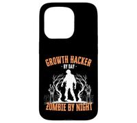 Growth Hacker by Day Zombie by Night Funny Halloween Creepy Case for iPhone 15 Pro