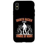 Growth Hacker by Day Zombie by Night Funny Halloween Creepy Case for iPhone X/XS