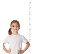 Growth Measurement Chart - Transparent PVC Sticker, 200 x 5.2 cm Self-Adhesive Wall Ruler, Waterproof Removable Plate, Removable Design, Children's Bàby Size Tracking Chart for Monitoring D