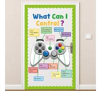Growth Mindset Back to School Positive Bulletin Board Set, Classroom Decorations, Mental Health, Inspirational Things I Can Control for School, Chalkboard