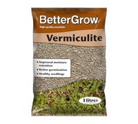 Growth Technology Bettergrow Vermiculite Soil Additive 3L Medium Horticultural Grade For Seeds And Plants