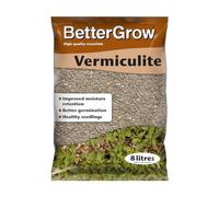 Growth Technology Bettergrow Vermiculite Soil Additive 8L Medium Horticultural Grade For Seeds And Plants