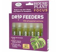 Growth Technology Houseplant Fertilizer Drip Feeders Pack of 6 - Large Size 38ml - Ready to Use - Slow Release Fertiliser for Healthier Houseplants