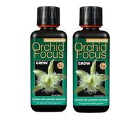 Growth Technology Orchid Focus Grow Fertiliser 300Ml Pack Of 2 For Healthy Vegetative Growth Of Leafs And Shoots