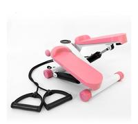 GrowVid Multi-functional step machine Pink, Fitness Cardio Exercise Stepper With LCD Display, Step Machine with Removable Resistance Bands for Home Gym, Anti-Slip Foot Pedal, Leg Toner Workout