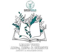 GrowWildER | Learn Your ABC's, 123's & Cursive Activity Book: A Fun, Interactive Learning Adventure!