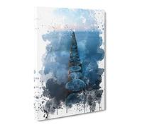 Groynes Evening Sun Baltic Seascape V3 Modern Canvas Wall Art Print Ready to Hang, Framed Picture for Living Room Bedroom Home Office Décor, 30x20 Inch (76x50 cm)