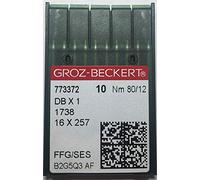 Groz-Beckert 50 Industrial Sewing Machine Ballpoint Needles Sewing Machine Needles DB1 Dbx1 1738 16X231#80/12 Ball Point.