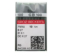 Groz-Beckert Needle - 100 Pieces Serger Overlock Industrial Sewing Needles for Beckter DCX27 DCX27 B27 (DCX27 12/80)