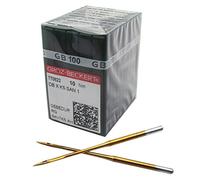 GROZ-BECKERT Needle - 100PCS Groz Beckert DBXK5 SAN1 GEBEDUR Titanium Coated Industrial Embroidery Machine Needles (90/14)
