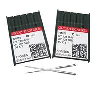GROZ-BECKERT Needle -20PCS Groz-Beckert UYX128GAS Coverstitch Needle Fit for Brother Juki Yamato Pegasus (20PCS Groz-Beckert-UYX128GAS 12/80)