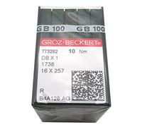 GROZ-BECKERT Needle in CKPSMS Clear Plastic Box- 100PCS Groz Beckert DBX1 1738 16X257 Sewing Machine Needles (Needle Size:18/110)