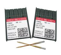 GROZ-BECKERT Needle in CKPSMS Clear Plastic Box-20 Groz Beckert 134MR 1955MR DPX5MR Long-Arm Quilting Machine Needles (20PCS Groz-Beckert-134MR 14/90)