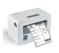Grozziie Bluetooth Shipping Label Printer, 4X6 Wireless Label Printer, USB Shipping Label Maker for Small Business, Compatible with iPhone, Android, Windows & Mac