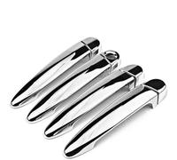 Grozzy Door Handle Catch Cover Trim Car Left Exterior Door Handle Cover Trim Sticker Styling 1er F21 F20 E81 E87 E82 2010-2016(Silver)